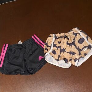 2 pairs adidas & Nike active Shorts